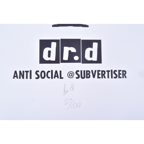 9 - Dr D (British)
 Curfew
 Archival ink on 300gsm paper
 Signed and numbered 57/100 in pencil to the ve... 