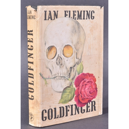 1 - James Bond 007 - Ian Fleming: Goldfinger, London, Jonathan Cape, 1959, first edition, original black... 