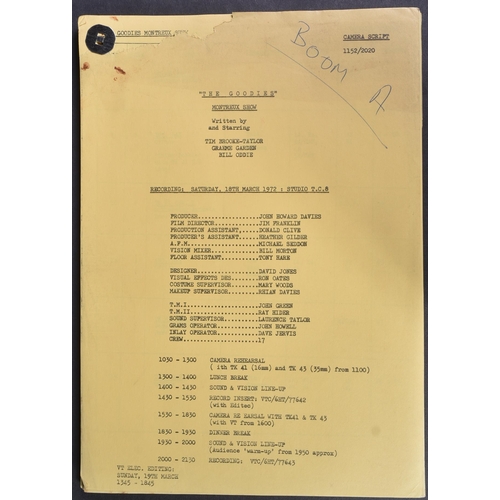 100 - The Goodies (BBC 1970-1982) - Kitten Kong (Montreux Show) - original production used camera script f... 