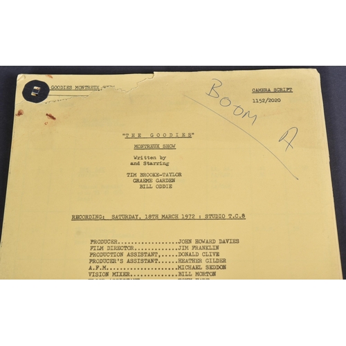 100 - The Goodies (BBC 1970-1982) - Kitten Kong (Montreux Show) - original production used camera script f... 