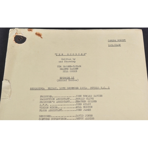 102 - The Goodies (BBC 1970-1982) - Charity Bounce - original production used camera script for the Series... 