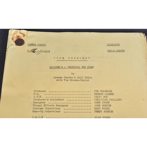 103 - The Goodies (BBC 1970-1982) - Hospital For Hire - original production used camera script for the Ser... 