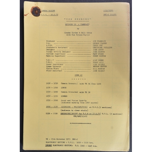 105 - The Goodies (BBC 1970-1982) - Camelot - original production used camera script for the Series 4 epis... 