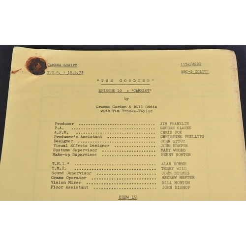 105 - The Goodies (BBC 1970-1982) - Camelot - original production used camera script for the Series 4 epis... 