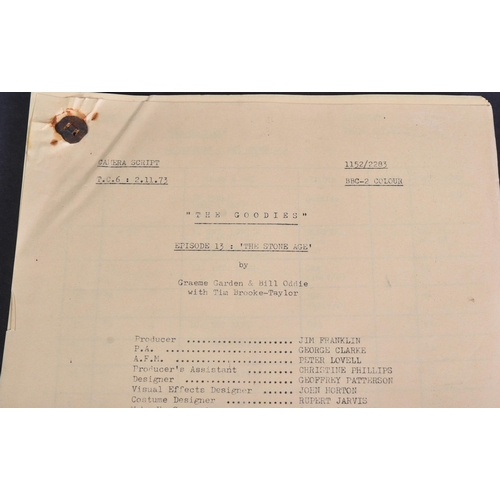 108 - The Goodies (BBC 1970-1982) - The Stone Age - original production used camera script for the Series ... 