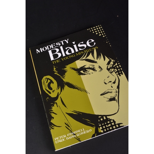 11 - Modesty Blaise - Graphic Novels - A collection of three Modesty Blaise comic books by Peter O'Donnel... 