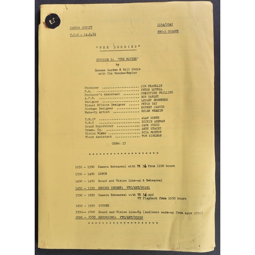 110 - The Goodies (BBC 1970-1982) - The Movies - original production used camera script for the Series 5 e... 