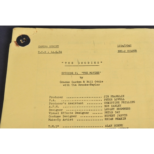 110 - The Goodies (BBC 1970-1982) - The Movies - original production used camera script for the Series 5 e... 