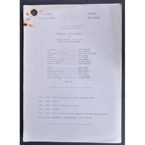 111 - The Goodies (BBC 1970-1982) - South Africa - original production used camera script for the Series 5... 