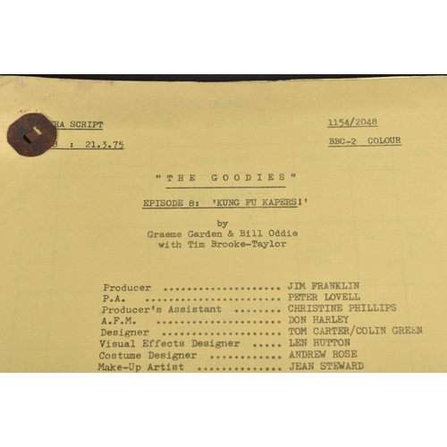 115 - The Goodies (BBC 1970-1982) - Kung Fu Kapers - original production used camera script for the Series... 