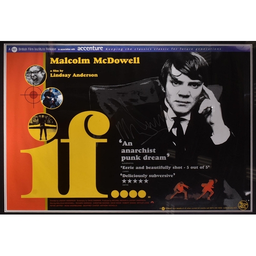 124 - If.... (1968 British satirical drama film starring Macolm McDowell) - an original BFI re-release pos... 