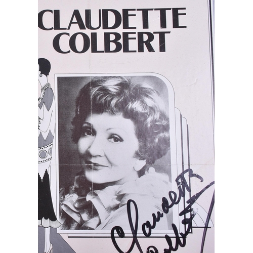 129 - Rex Harrison (d.1990) and Claudette Colbert (d.1996) - Aren't We All? - a dual autographed theatre p... 