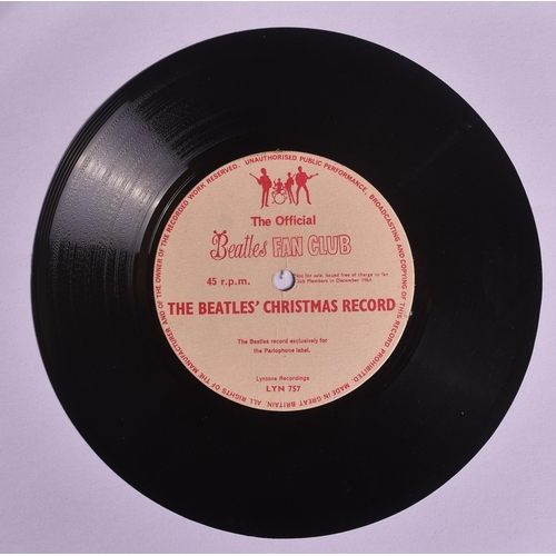 133 - The Beatles - original 1964 'Another Beatles Christmas Record' Official Fan Club flexidisc 45rpm rec... 