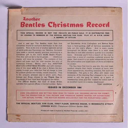 133 - The Beatles - original 1964 'Another Beatles Christmas Record' Official Fan Club flexidisc 45rpm rec... 