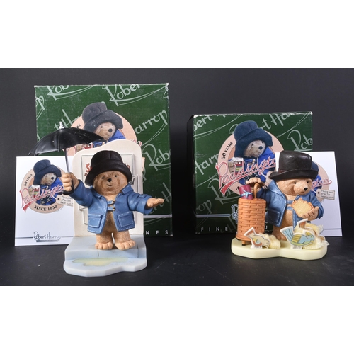 134 - Paddington – Robert Harrop – x2 figurines: PB03 Paddington Feeds The Birds and PB04 Singing In The R... 