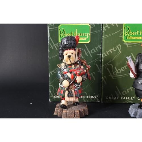 142 - Doggie People - Robert Harrop - A collection of x4 figures; DP164 Westie Bagpiper, DP160 Miner (RHD ... 