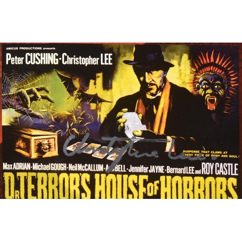 149 - Horror - Dr Terror's House Of Horrors (1965) - Sir Christopher Lee (1922-2015) - scarce autographed ... 