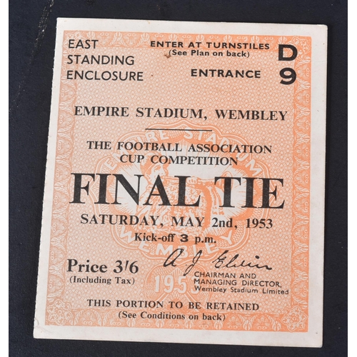 152 - Football Programmes - Final Tie Saturday May 2nd 1953 between Blackpool V Bolton Wanderers, comprisi... 