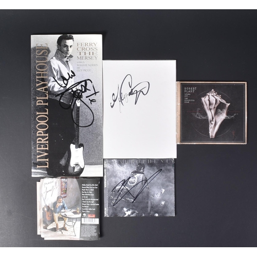 158 - Music Autographs - a collection of autographs from various musicians and signers, to include; Cat St... 