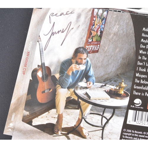 158 - Music Autographs - a collection of autographs from various musicians and signers, to include; Cat St... 