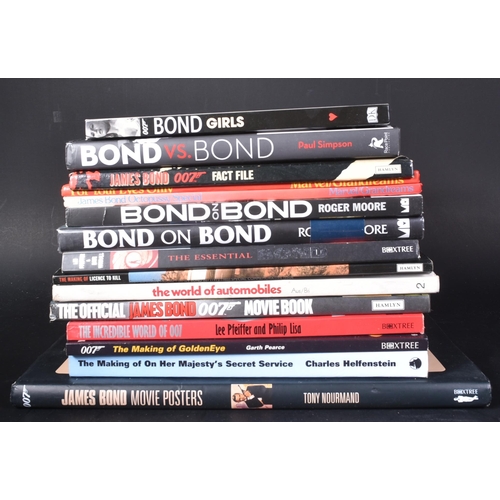 16 - James Bond 007 - A large collection of James Bond related hardback books by various publishers cover... 