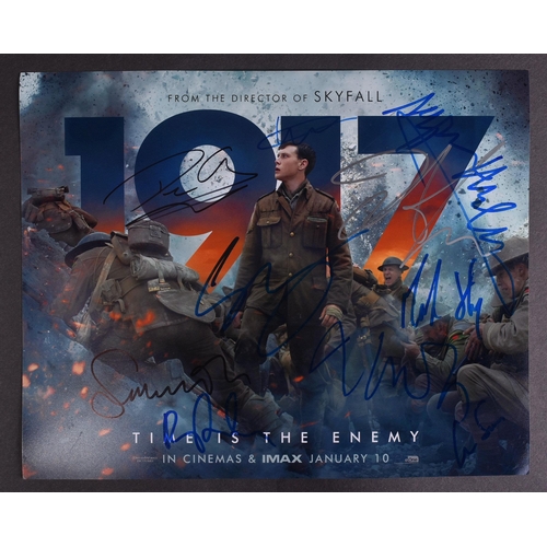 160 - 1917 (2019) - a main cast autographed 11x14