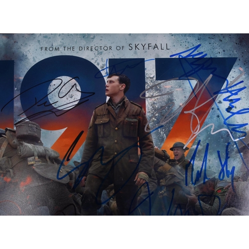 160 - 1917 (2019) - a main cast autographed 11x14