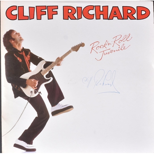 163 - Cliff Richard - Rock 'n' Roll Juvenile - autographed vinyl record LP, signed to the front cover in b... 