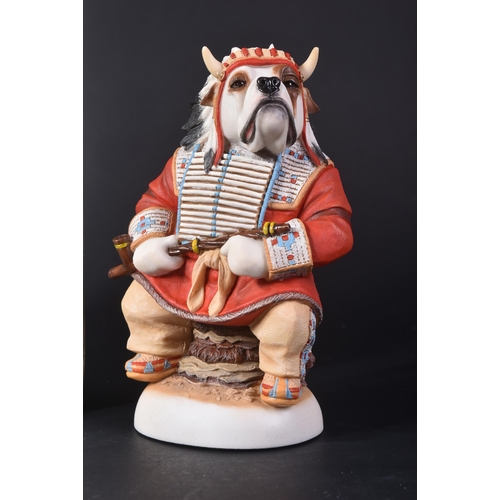 169 - Doggie People - Robert Harrop - DP288 Bulldog Sitting Bully. Limited Edition to 100 made. Highly det... 