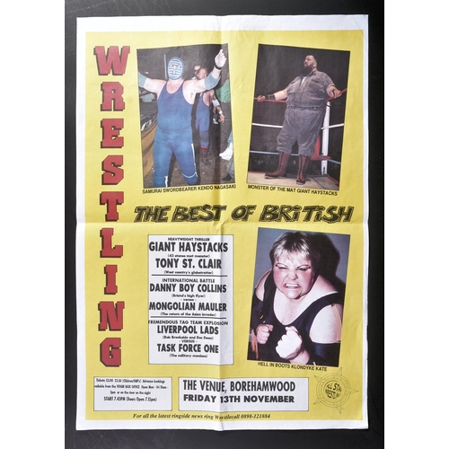 175 - Wrestling - a LARGE collection of c1970s Wresting posters and ephemera, with posters featuring such ... 