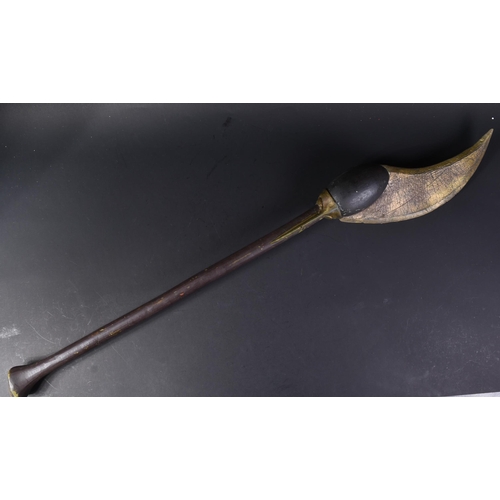 185 - The Mummy Returns (2001) - an original production used prop axe from the movie. Handle of rubber con... 