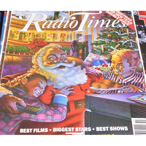 186 - Radio Times & TV Times - a collection of 35+ late 1970s to early 1990s Christmas issues of both maga... 