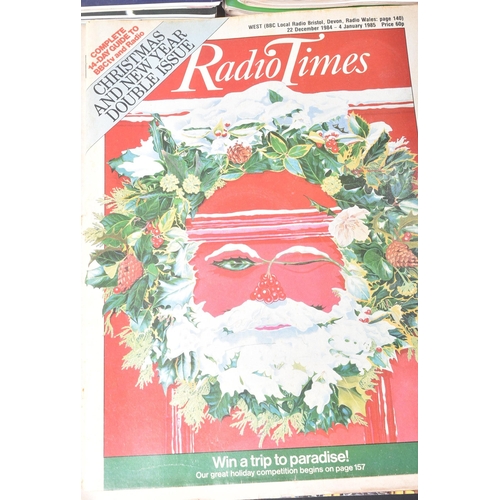 186 - Radio Times & TV Times - a collection of 35+ late 1970s to early 1990s Christmas issues of both maga... 