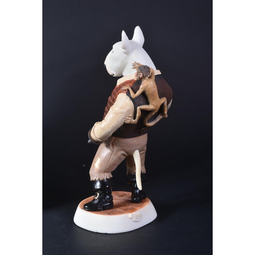 191 - Doggie People - Robert Harrop - DPC287W White Bull Terrier Pirate - Limited Edition To 150. Highly d... 