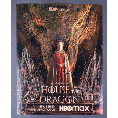 198 - House Of The Dragon (Game Of Thrones) - cast autographed 11x14