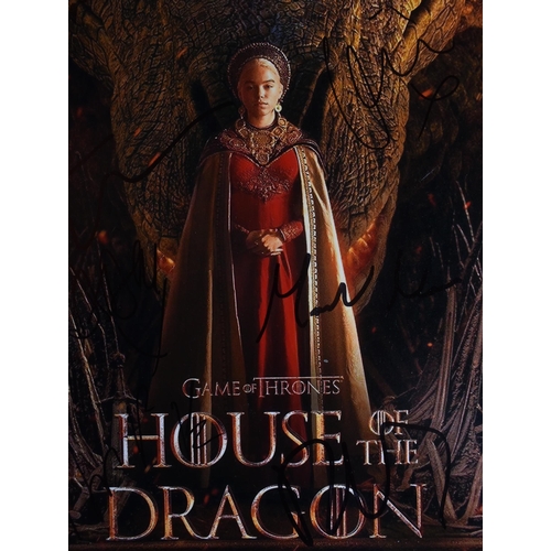 198 - House Of The Dragon (Game Of Thrones) - cast autographed 11x14