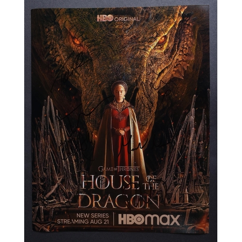 198 - House Of The Dragon (Game Of Thrones) - cast autographed 11x14