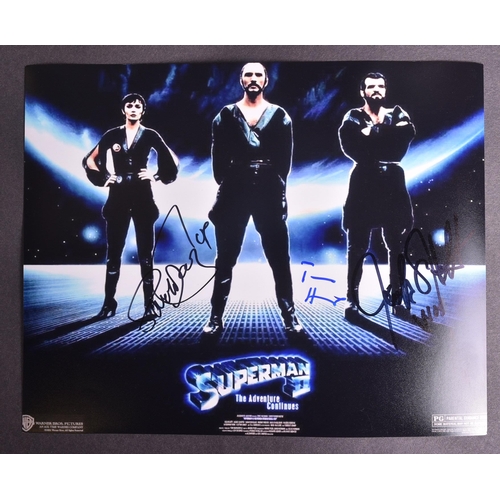 206 - Superman II (1980) - Terence Stamp, Sarah Douglas and Jack O'Halloran - triple autographed 8x10