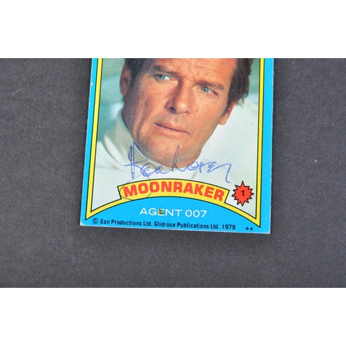 212 - James Bond 007 - Roger Moore (1927-2017) - autographed original vintage 1979 Glidrose made Moonraker... 