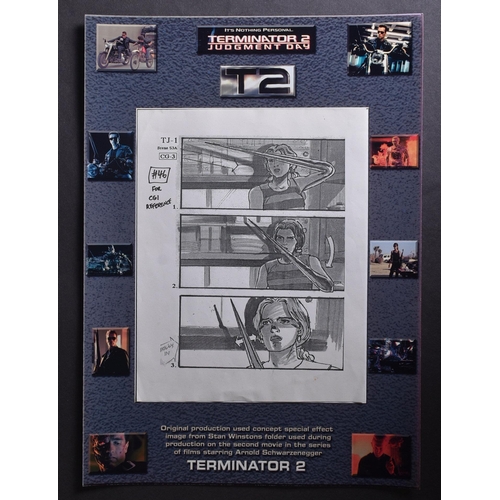 213 - Terminator 2 (1991 - James Cameron) - original production used storyboard page, taken from Stan Wins... 