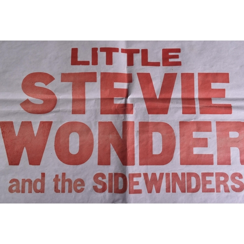 238 - Music Poster - ' Little Stevie Wonder And The Sidewinders ' - January 22nd 1966 at Rhodes Centre, Bi... 