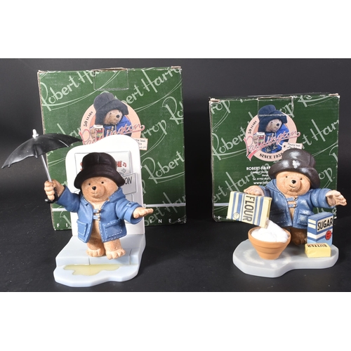 239 - Paddington – Robert Harrop – x2 figurines: PB02 Paddington Bakes A Cake and PB04 Singing In The Rain... 