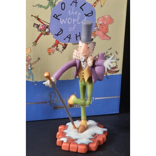 243 - The World Of Roald Dahl - Robert Harrop - x2 boxed figurines: RD01 Willy Wonka and RD09 The Grand Hi... 