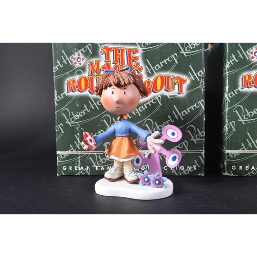 244 - The Magic Roundabout - Robert Harrop - x2 boxed figurines / statues: MR01 Dougal and MR02 Florence. ... 