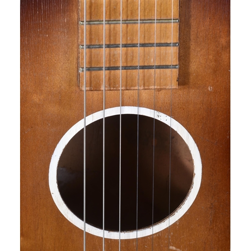 270 - Of Beatles Interest - an original 1950s Gallotone 'Champion' 3/4 size acoustic guitar, identical in ... 