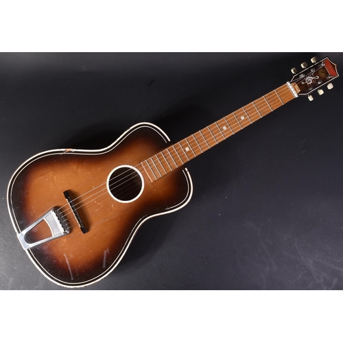 270 - Of Beatles Interest - an original 1950s Gallotone 'Champion' 3/4 size acoustic guitar, identical in ... 