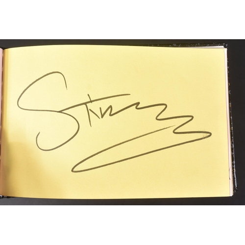 274 - Autograph Album - a small c1990s autograph album featuring some music autographs, most notably Sting... 