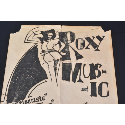 30 - Roxy Music (English rock band formed in 1970) - a scarce, likely sole-surviving early concert flyer ... 