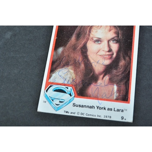 316 - Superman - Susannah York (1939-2011 - Lara) - autographed original vintage 1978 DC Comics trading ca... 