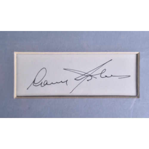 318 - Autographs - Classic Hollywood & Entertainment - a collection of x4 framed autographs; Bob Hope (190... 